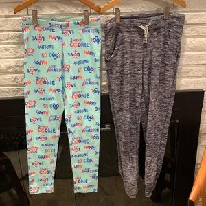 Cat & Jack joggers and Spotted Zebra leggings